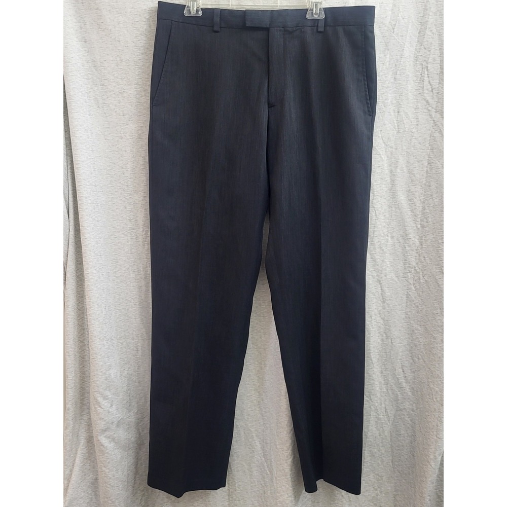 Kenneth Cole Reaction Men's Black Textured Dress Suit Pants WPL 386 Size 36x32